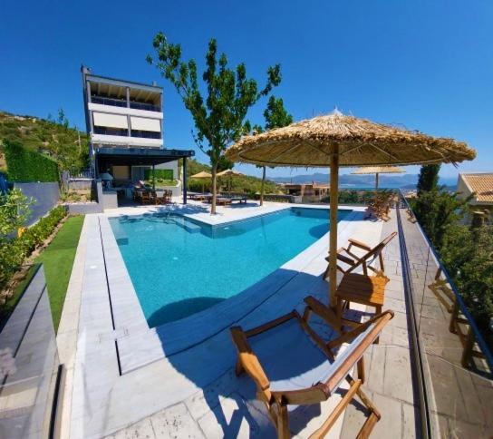 "Stergiou Luxury Apartment 2Nd Floor" Με Κοινη Πισινα Saronida 외부 사진