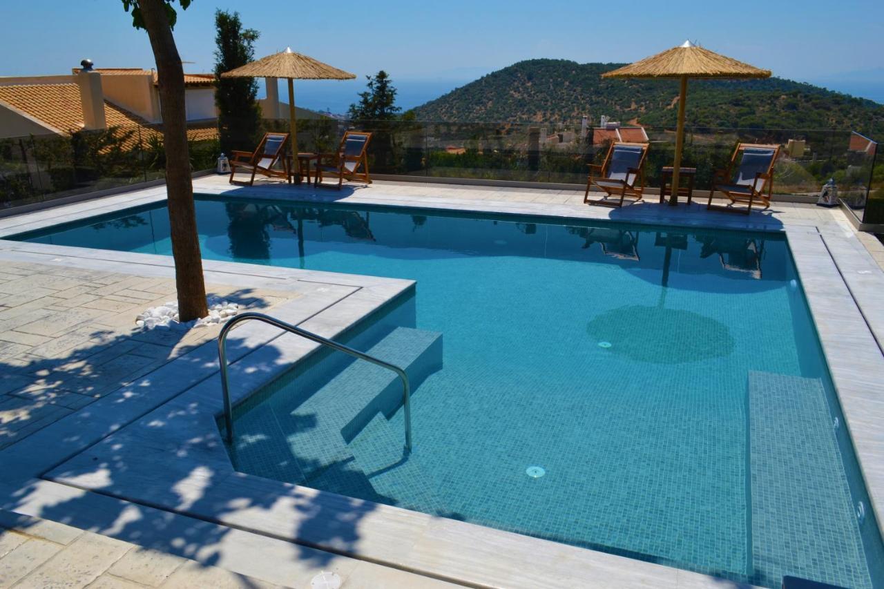 "Stergiou Luxury Apartment 2Nd Floor" Με Κοινη Πισινα Saronida 외부 사진
