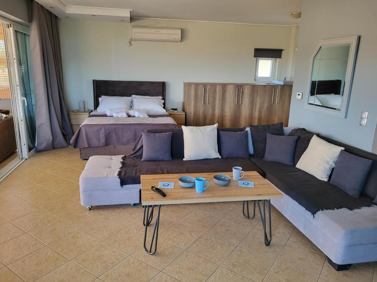 "Stergiou Luxury Apartment 2Nd Floor" Με Κοινη Πισινα Saronida 외부 사진