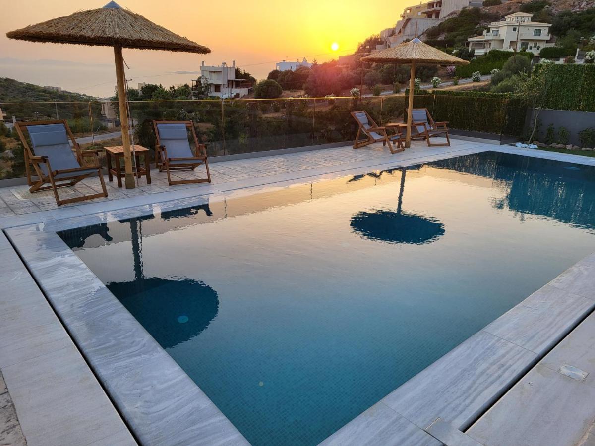 "Stergiou Luxury Apartment 2Nd Floor" Με Κοινη Πισινα Saronida 외부 사진