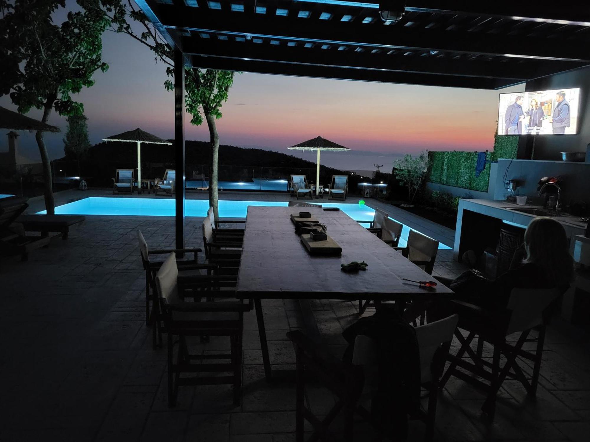 "Stergiou Luxury Apartment 2Nd Floor" Με Κοινη Πισινα Saronida 객실 사진