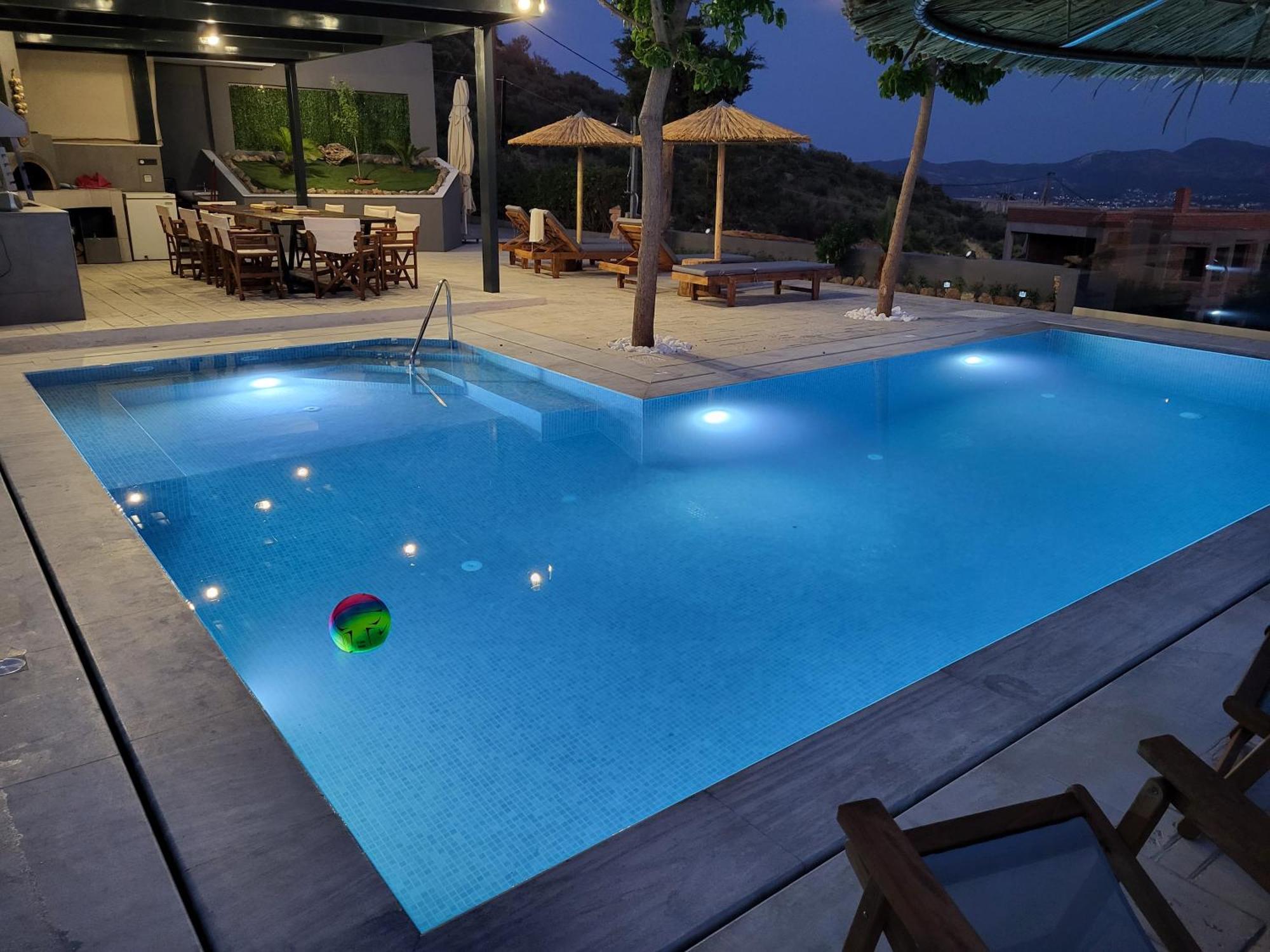 "Stergiou Luxury Apartment 2Nd Floor" Με Κοινη Πισινα Saronida 객실 사진