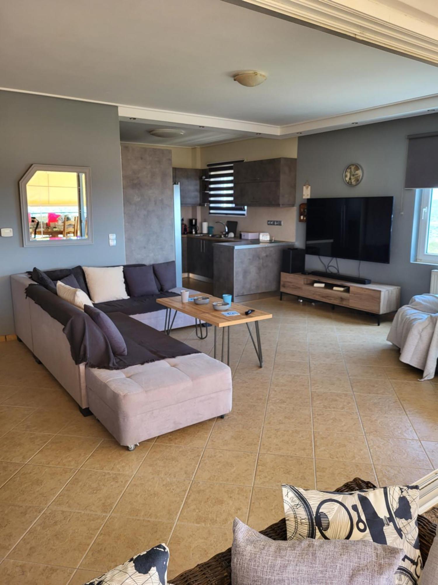 "Stergiou Luxury Apartment 2Nd Floor" Με Κοινη Πισινα Saronida 객실 사진