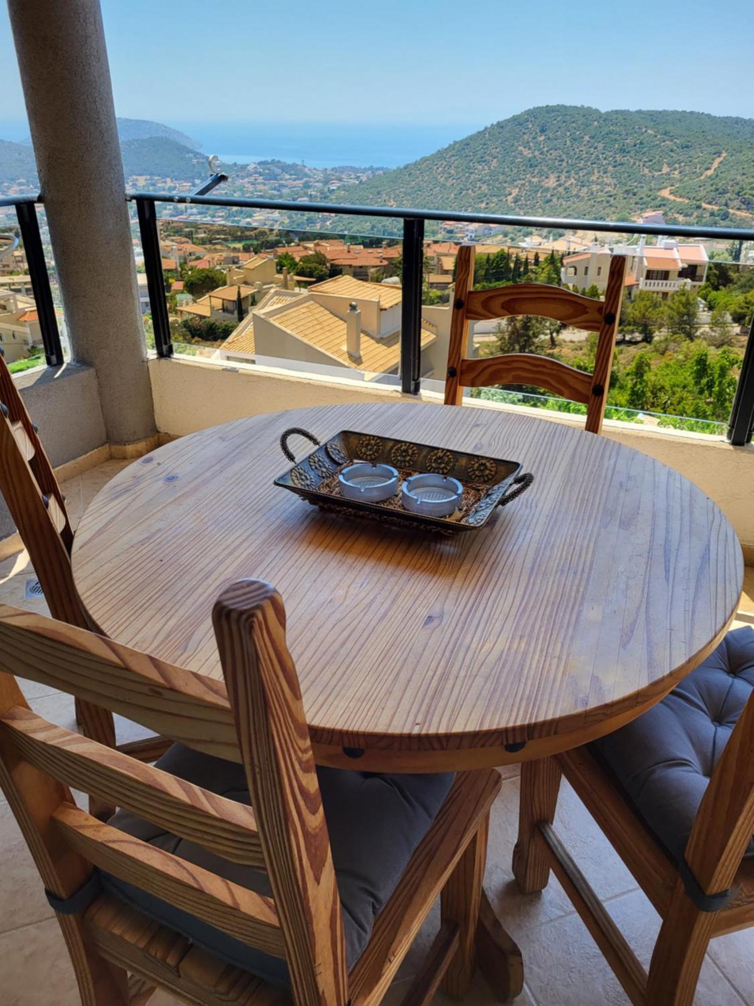 "Stergiou Luxury Apartment 2Nd Floor" Με Κοινη Πισινα Saronida 객실 사진